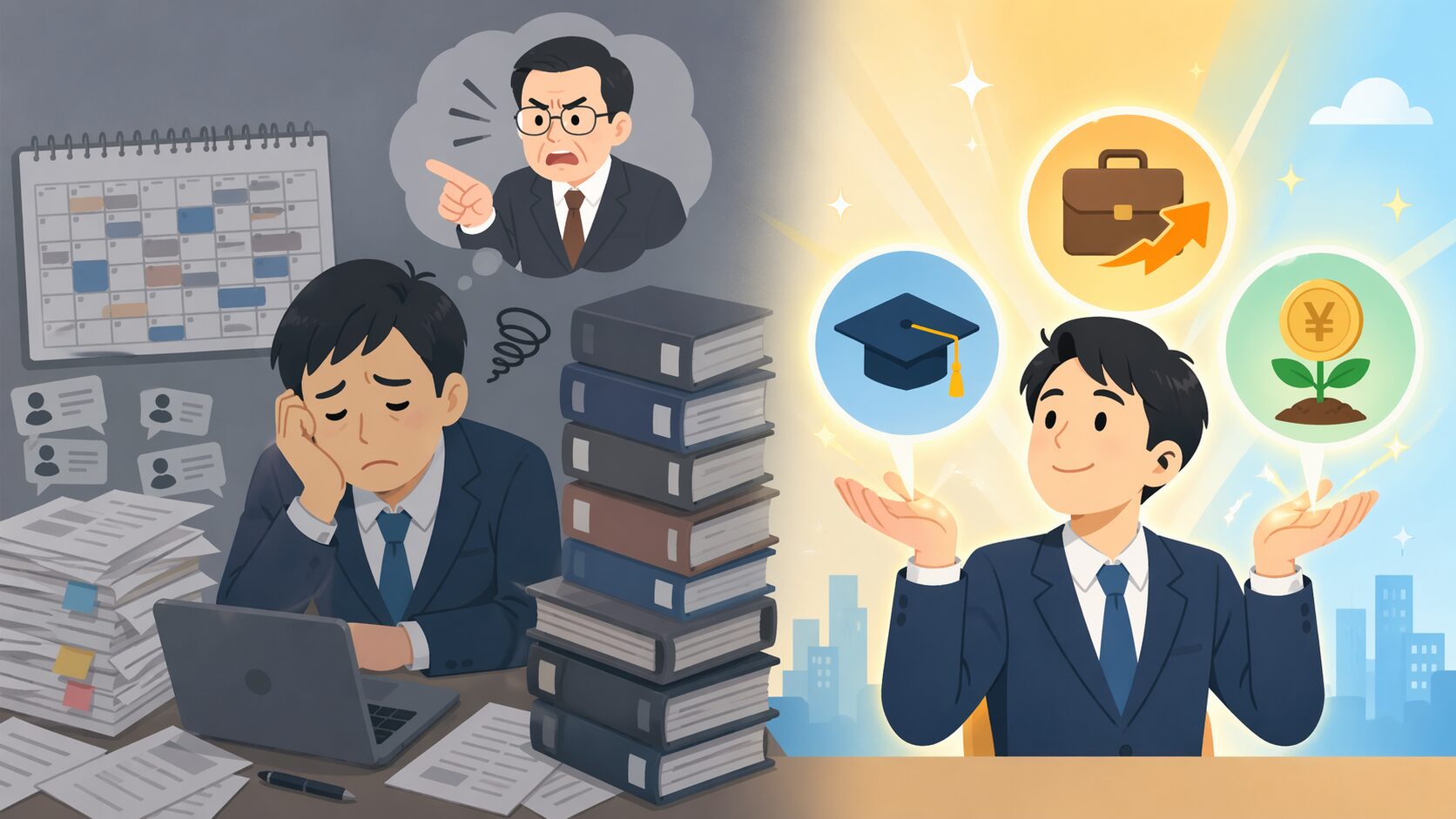 【実体験】3社経験者のサラリーマンに向いてないと思った瞬間と対処法